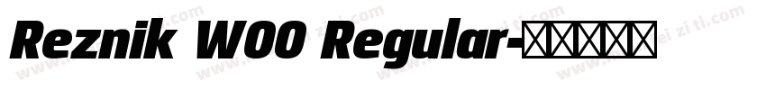 Reznik W00 Regular字体转换
